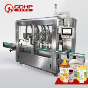 Fully Automatic 4-Head Tracking Filling Machine For Laundry Detergent, Body Wash, Antifreeze, Antibacterial detergent