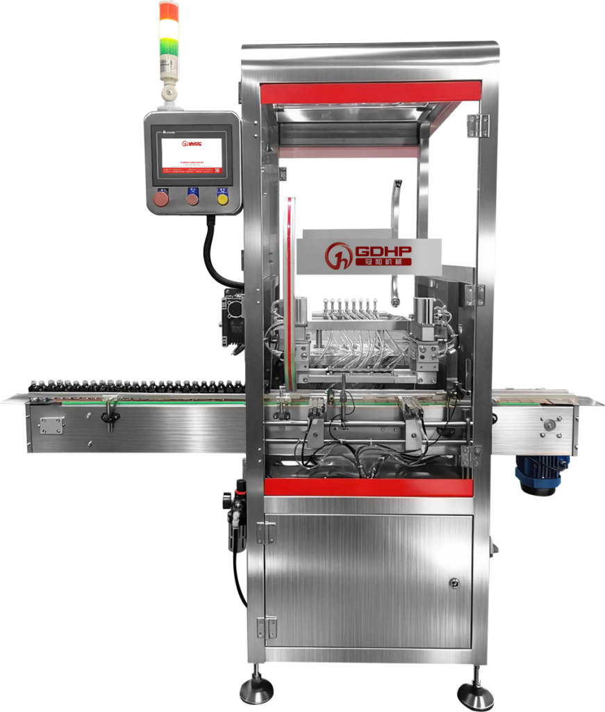 Machine de remplissage et de bouchage de bouteilles de forme irrégulière