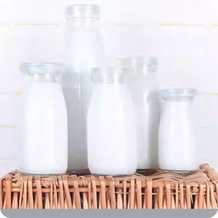 Bouteille carrée plate