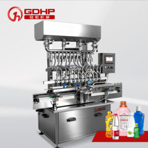 Fully Automatic 12-Nozzle Linear Gravity Filler