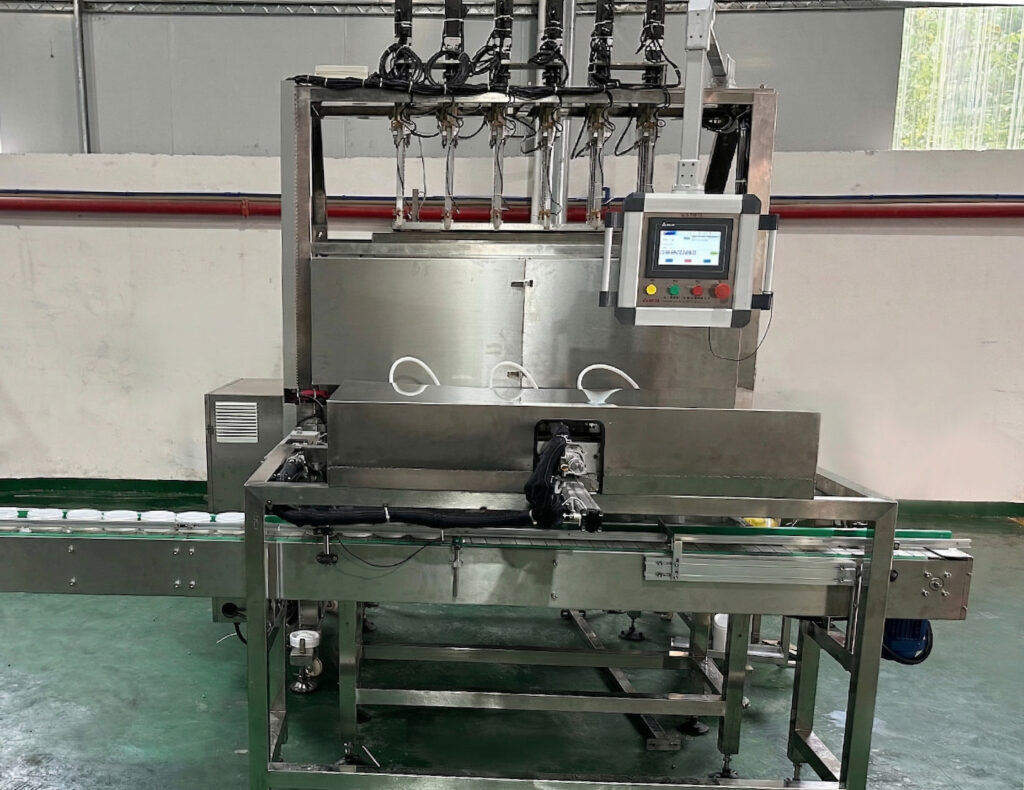 Automatic 6-Head Servo-Driven Heated Filling Machine