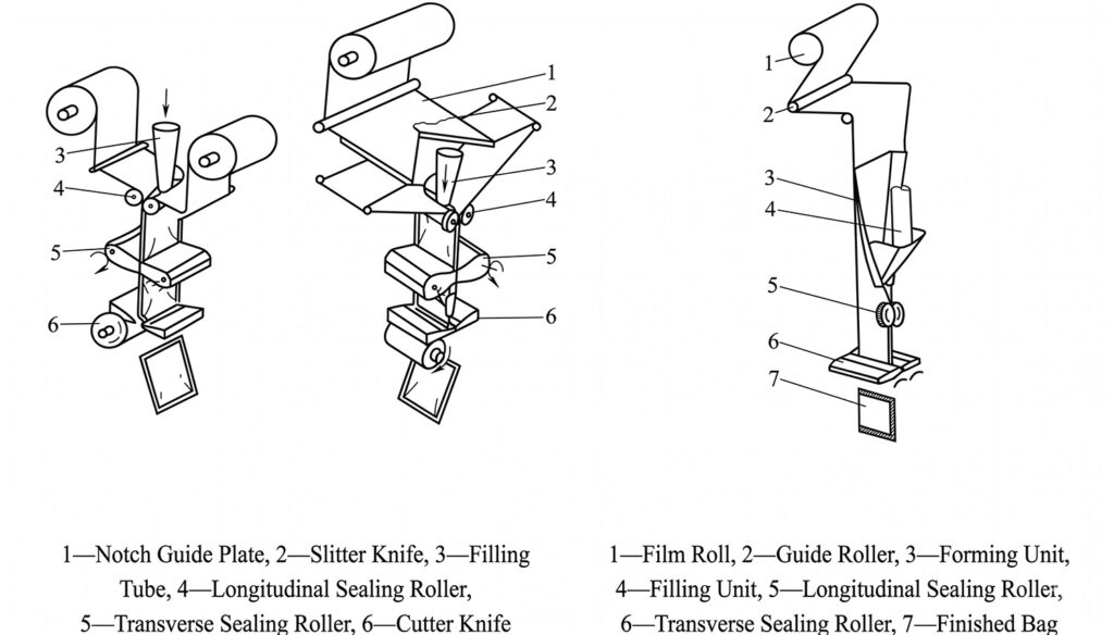 Diagramma di flusso della macchina di form-fill-seal verticale