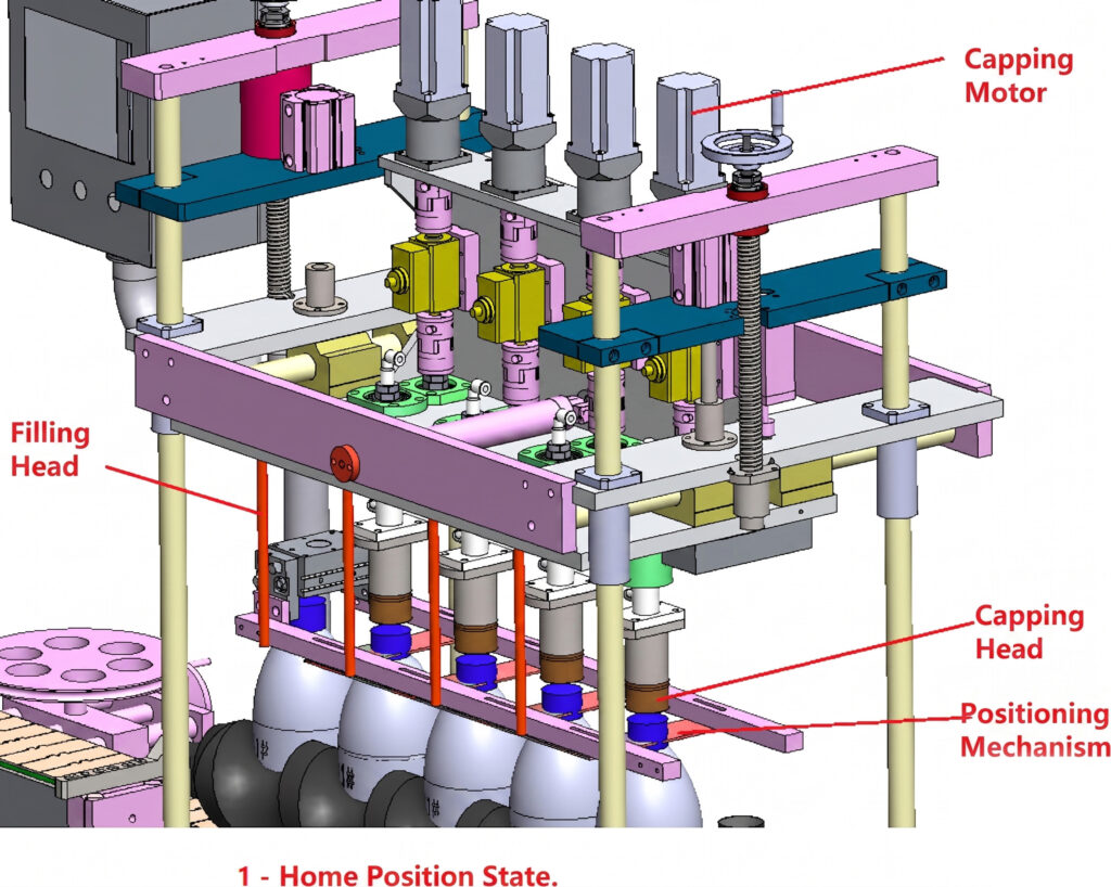monoblock filler and capper