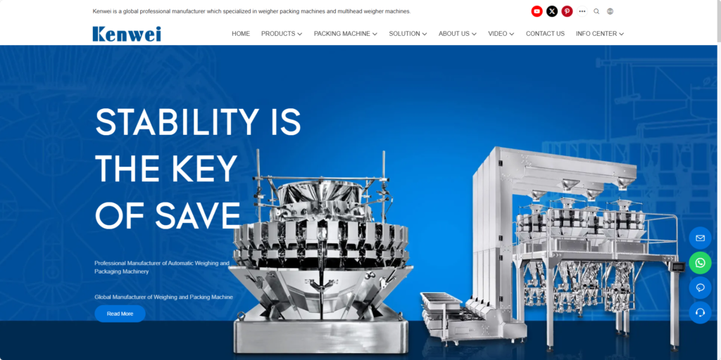 pabrik Mesin Vertical Form Fill Seal Kenwei