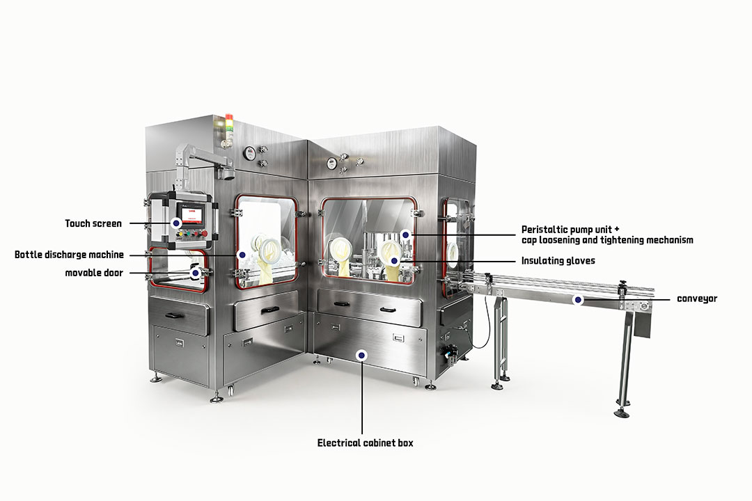 Single-Medium Monoblock Filling and Capping Machine Schematic Diagram