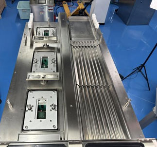 The fully enclosed, cylinder- actuated locking mechanism