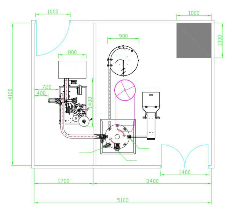 pill counting machine schematic diagram