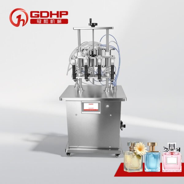 máquina de enchimento de perfume com 4 cabeças