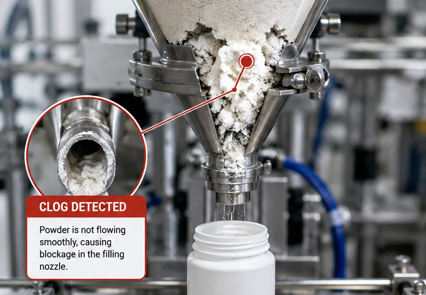Powder Filling Machine Clogs